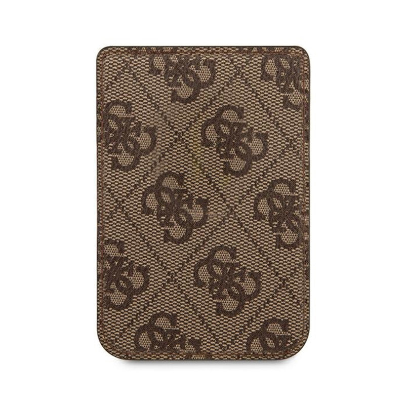 Guess Piniginė kortelėms MagSafe 4G - Magnetinė piniginė (ruda)