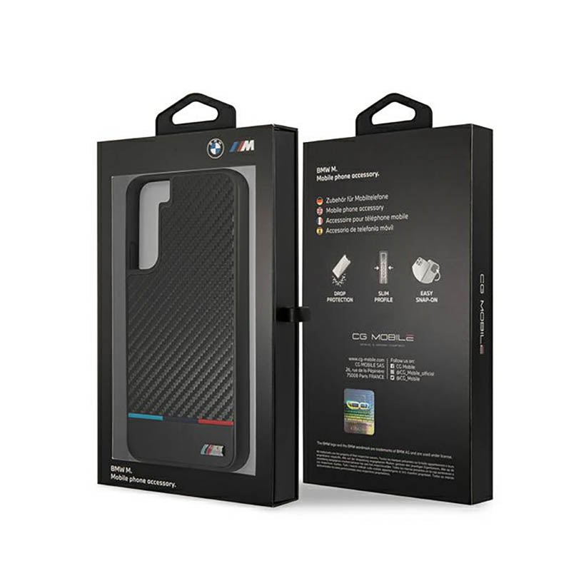 BMW M kolekcija Triangles – dėklas Samsung Galaxy S22+ (juodas)