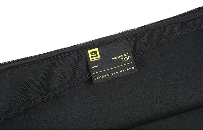 Tucano Top Second Skin - Dėklas, skirtas MacBook Air 15” (M4/M3/M2/2025-2023) / Pro 15" / Nešiojamam kompiuteriui 14” / 13” (Juodas)