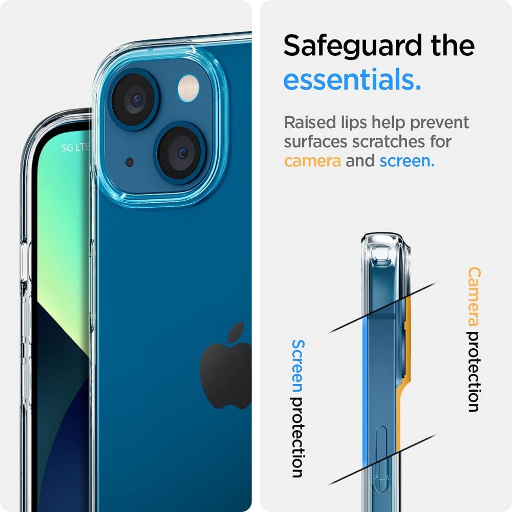 "Spigen Liquid Crystal" - "iPhone 13" dėklas (skaidrus)