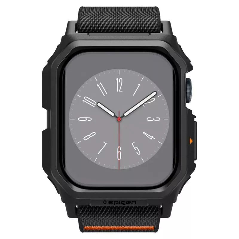 Spigen Lite Fit "Pro" - Dėklas su dirželiu skirtas Apple Watch 10 42 mm (Matinė juoda)