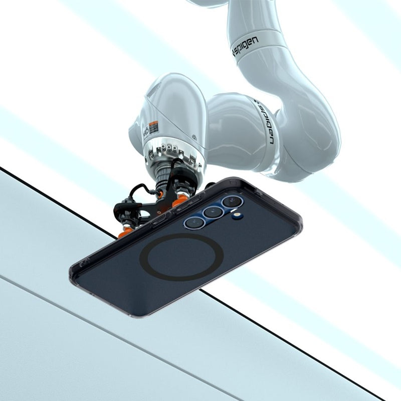 Spigen Ultra Hybrid Mag MagSafe – dėklas, skirtas „Samsung Galaxy S25“ (matinė juoda)