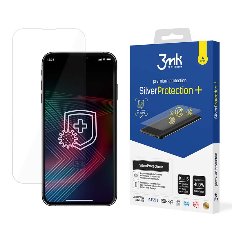 3mk Silver Protect+ - apsauginė plėvelė, skirta „iPhone 14“ / „iPhone 14 Pro“