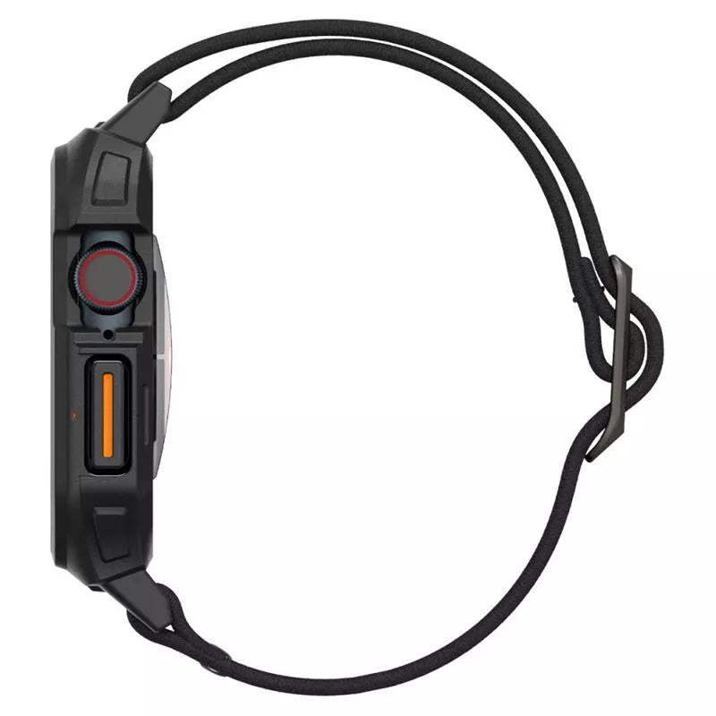 Spigen Lite Fit "Pro" - Dėklas su dirželiu skirtas Apple Watch 10 42 mm (Matinė juoda)