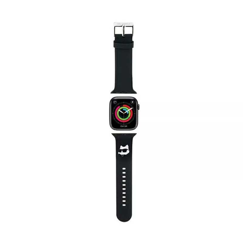 Karl Lagerfeld 3D Rubber Choupette Head NFT – „Apple Watch“ 38/40/41 mm apyrankė (juoda)