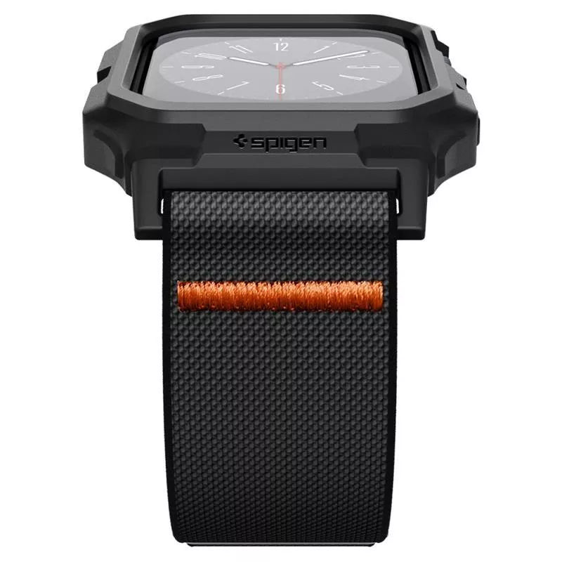 Spigen Lite Fit "Pro" - Dėklas su dirželiu skirtas Apple Watch 10 42 mm (Matinė juoda)
