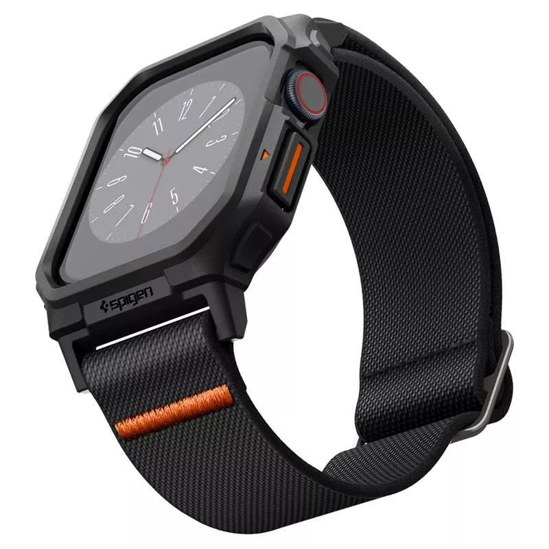 Spigen Lite Fit "Pro" - Dėklas su dirželiu skirtas Apple Watch 10 42 mm (Matinė juoda)