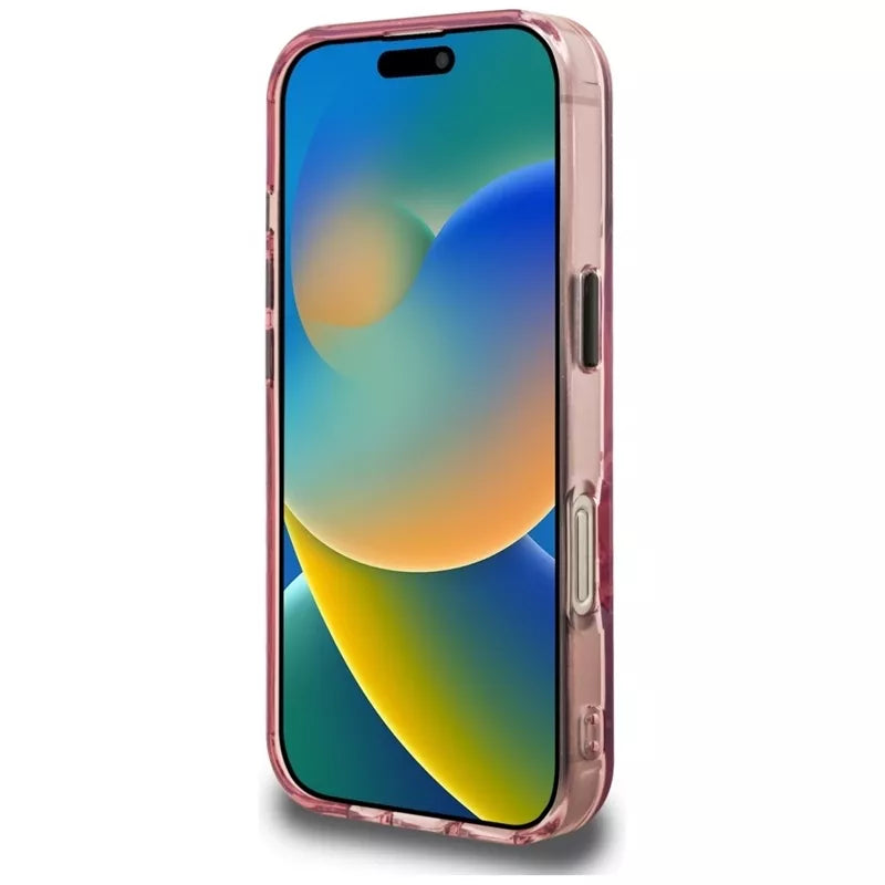 Karl Lagerfeld IML Multi K&C Galvų Raštas - Dėklas iPhone 16 Pro Max (rožinis)