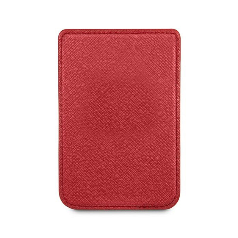 Guess MagSafe Saffiano kortelių dėklas piniginė - magnetinė piniginė (raudona)
