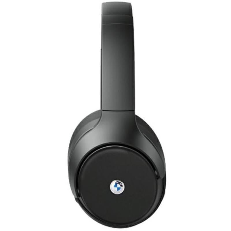 BMW metaliniai logotipai – belaidės „Over-Ear“ „Bluetooth“ ausinės su ANC ir ENC (juodos)