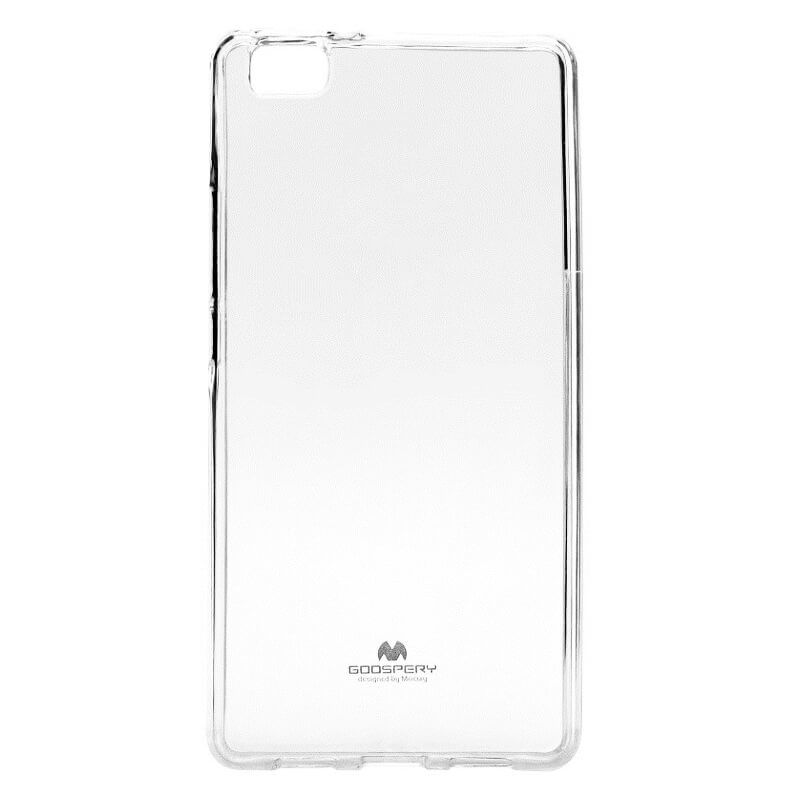 Skaidrus želė dėklas „Mercury Transparent Jelly“ – skirtas „Huawei P8 Lite“ (skaidrus)