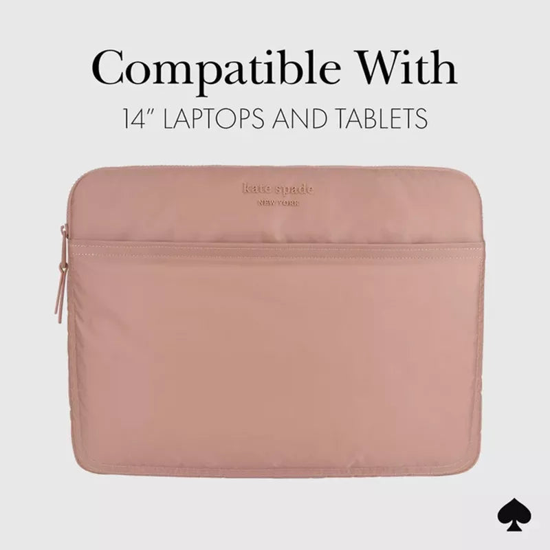 Kate Spade New York pūsto audinio dėklas – MacBook Pro 14" / Nešiojamojo kompiuterio 14" dėklas (Madison Rouge Nailonas)