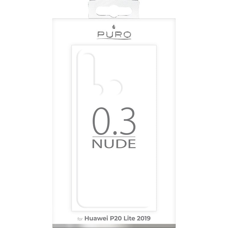 PURO 0.3 Nude - Dėklas Huawei P20 Lite (2019) 6.4 " (Skaidrus)