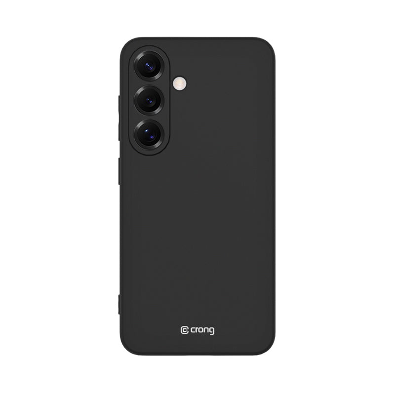 Crong spalvos dėklas - Samsung Galaxy S25+ dėklas (juodas)