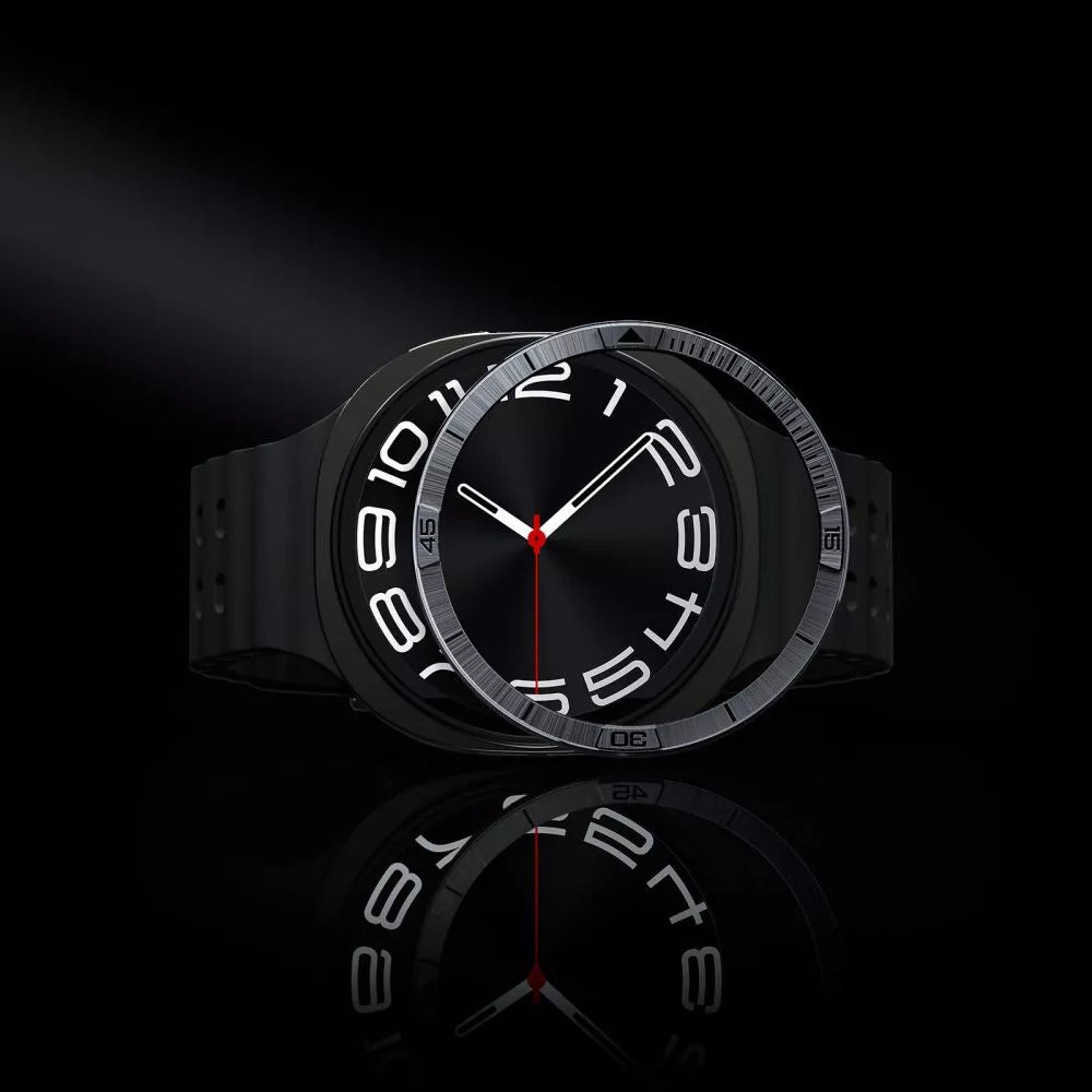 Spigen Bezel Tune Pilot - Apsauginis žiedas/korpusas, skirtas Samsung Galaxy Watch 8 44 mm (Sidabrinis)