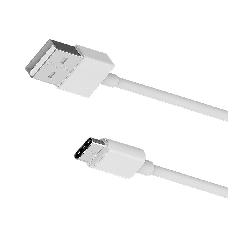 Borofone – USB-A – USB-C laidas duomenims perduoti ir įkrauti, 1 m (baltas)