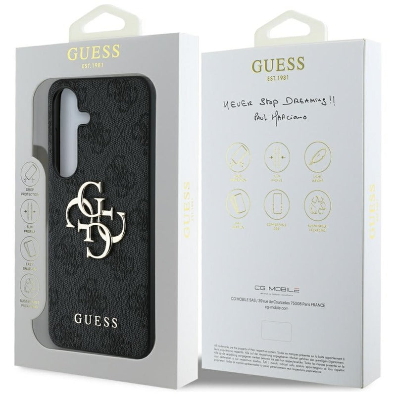 Guess Big 4G Logo Classic Logo – dėklas Samsung Galaxy S25 (juodas)