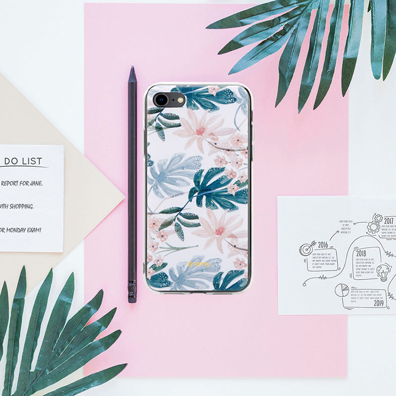 Crong Gėlių raštų dėklas – iPhone SE (2022/2020) / 8 / 7 dėklas (raštas 01)