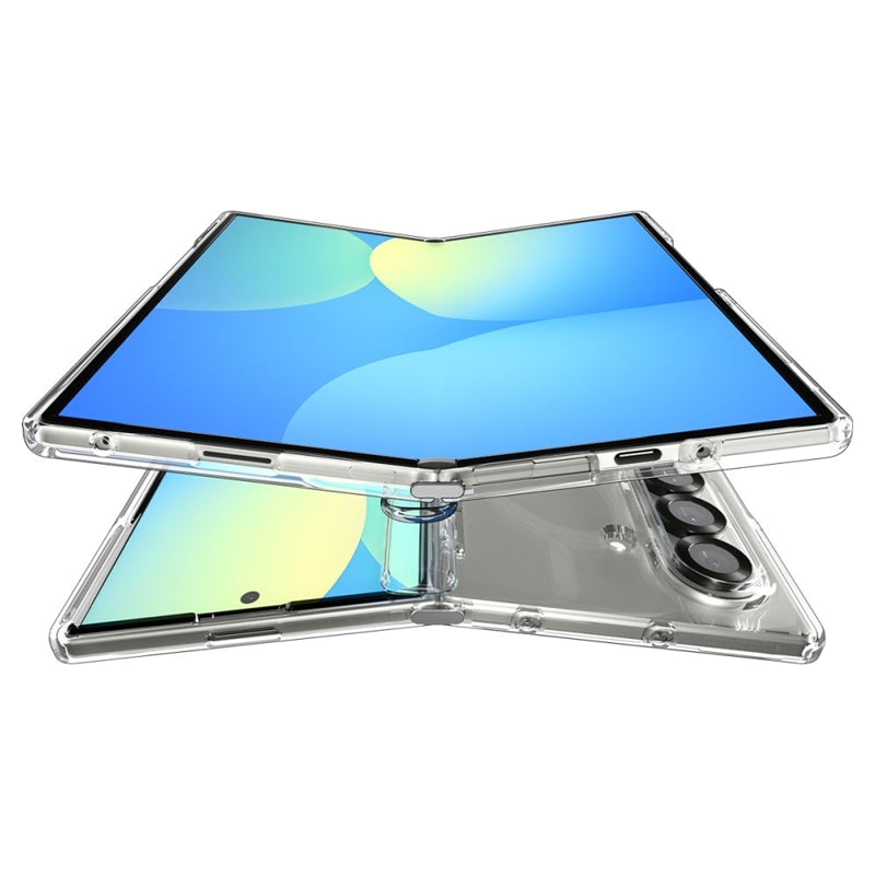 Spigen Ultra Hybrid Pro Mag MagSafe – dėklas, skirtas Samsung Galaxy Z Fold 7 (skaidrus / baltas)