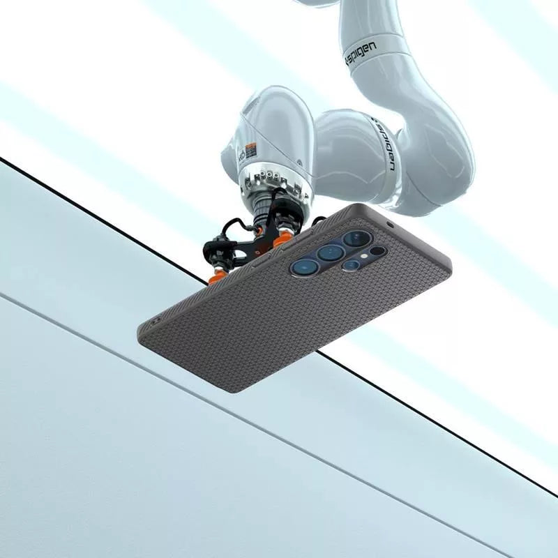 Spigen Liquid Air - Dėklas, skirtas „Samsung Galaxy S25 Ultra“ (marmuro pilka)