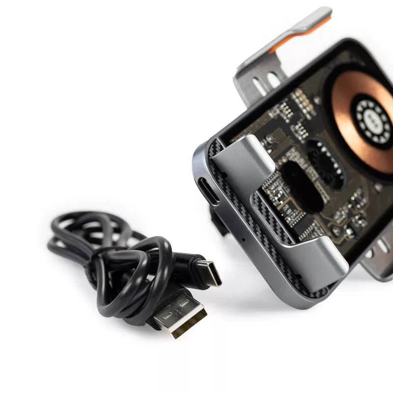 WEKOME WP-U204 Vanguard Series - Automobilinis laikiklis su belaidžiu įkrovimu 15W (juodas)