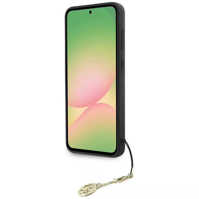 Guess 4G Charms Kolekcija – Dėklas, skirtas Samsung Galaxy A36 5G (rudas)