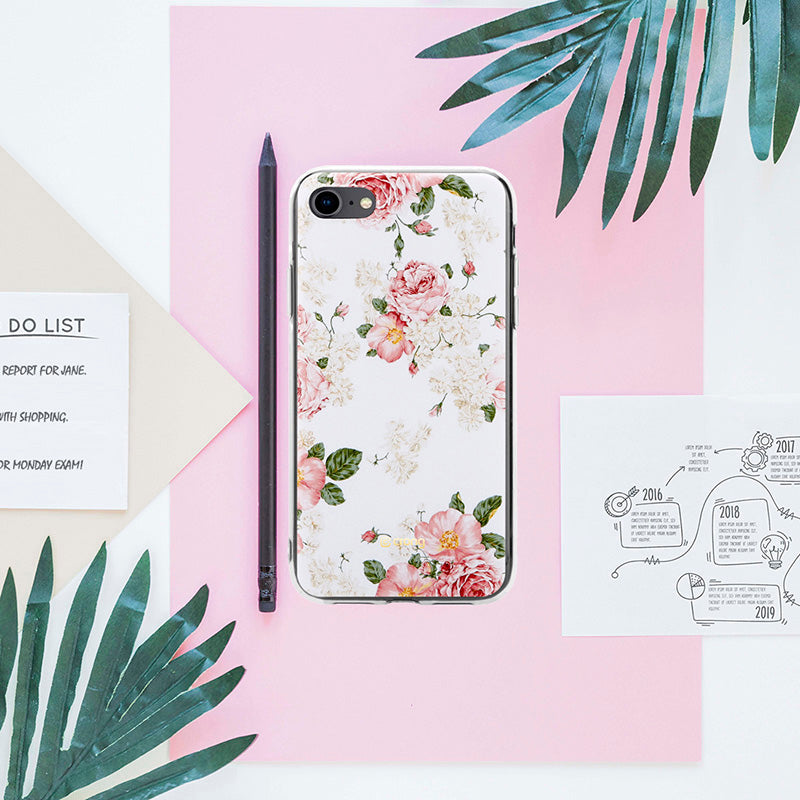 Crong gėlės dėklas – iPhone SE (2022/2020) / 8 / 7 dėklas (raštas 02)