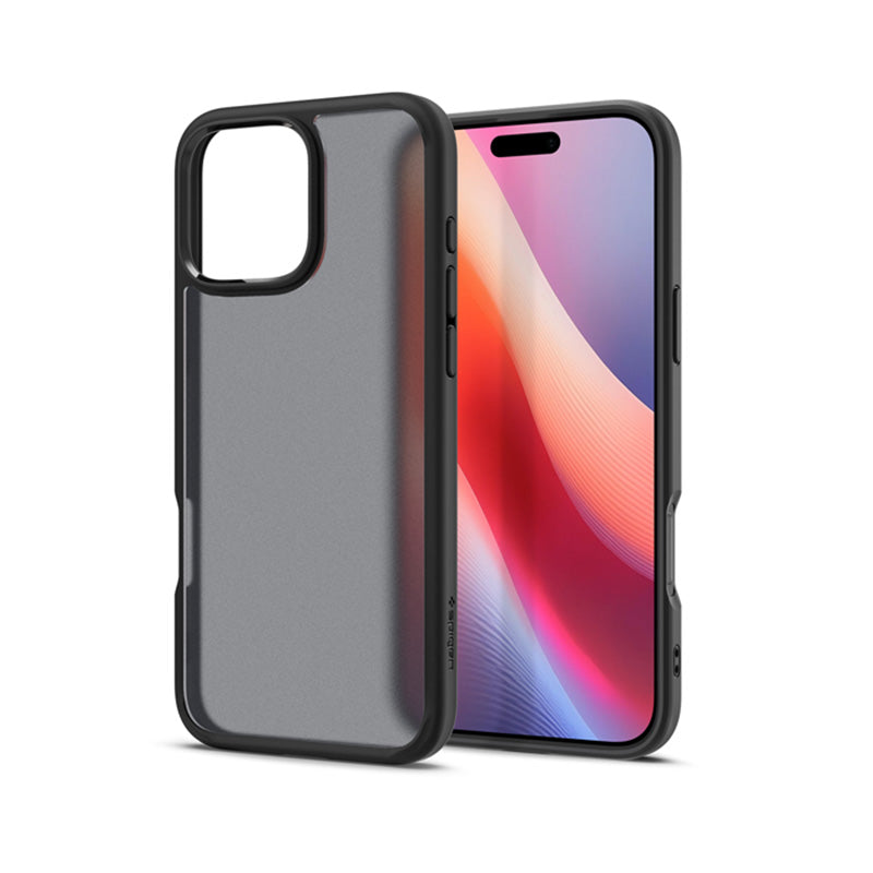Spigen Ultra Hybrid – „iPhone 16 Pro“ dėklas („Frost Black“)