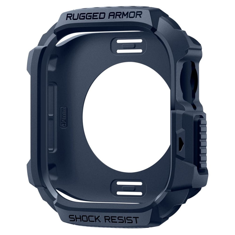 Spigen Rugged Armor V2 - Dėklas Apple Watch 10 / 11 42 mm (Tamsiai mėlyna)