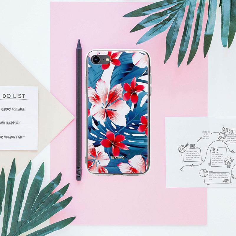Crong Gėlės dėklas – iPhone SE (2022/2020) / 8 / 7 dėklas (raštas 03)