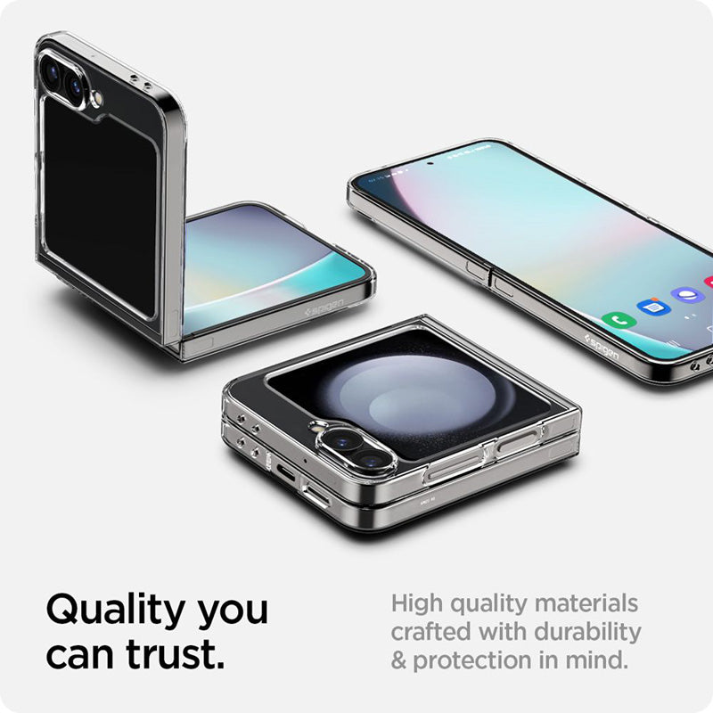 Spigen Airskin - Dėklas, skirtas Samsung Galaxy Z Flip 6 / 7 FE (skaidrus)