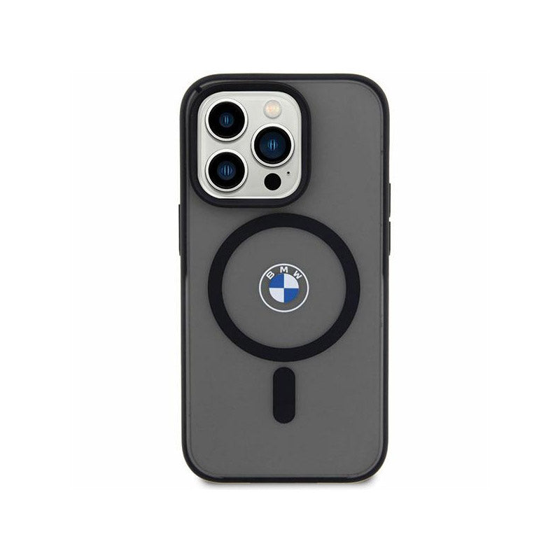 BMW Signature MagSafe – dėklas, skirtas iPhone 14 Plus (juodas)