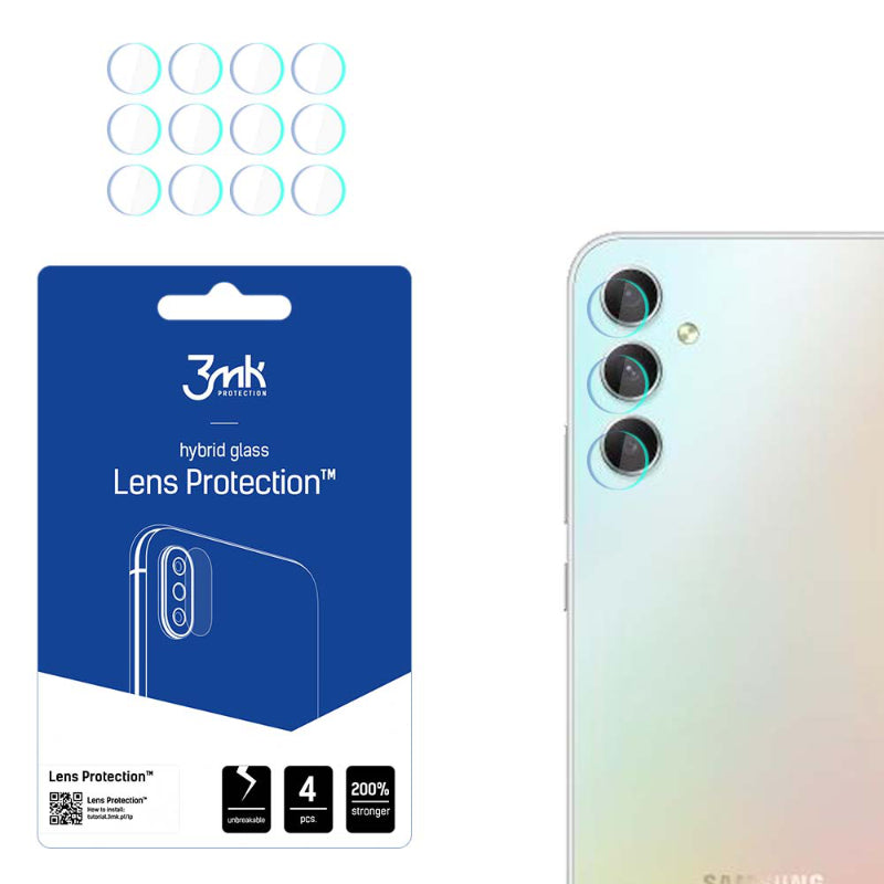3mk Lęšių Apsauga - Kameros Lęšio Stiklas, skırtas Samsung Galaxy A34 5G (4 rinkiniai)