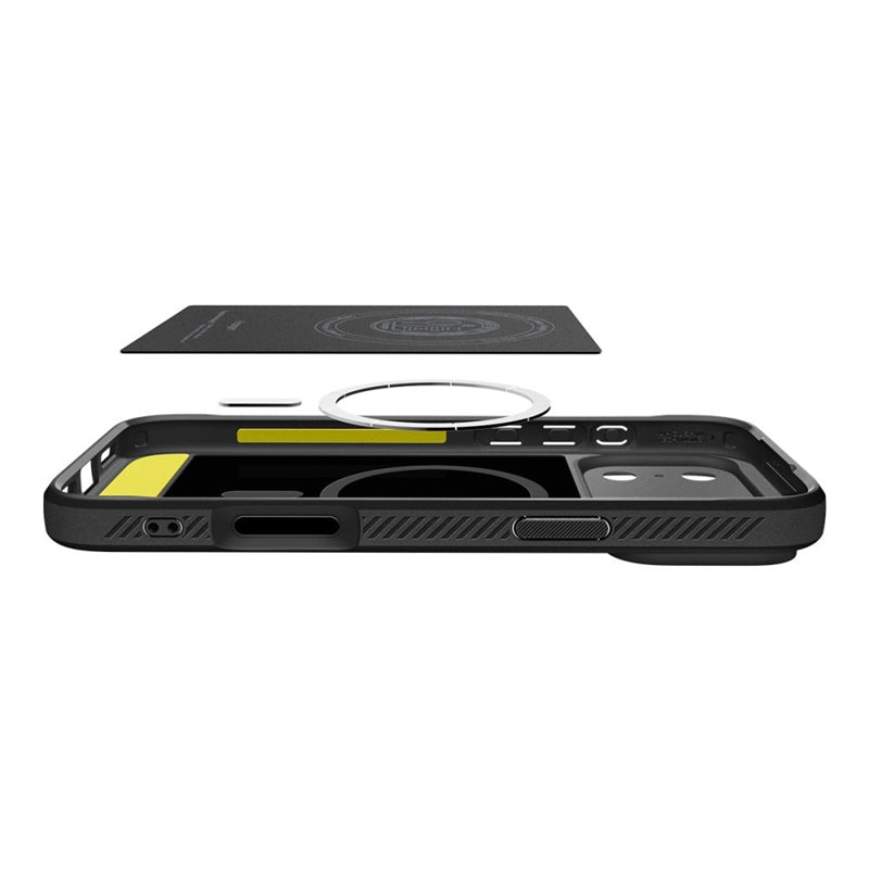 Spigen Rugged Armor Mag MagSafe - Dėklas iPhone 17 Pro (Matinis juodas)