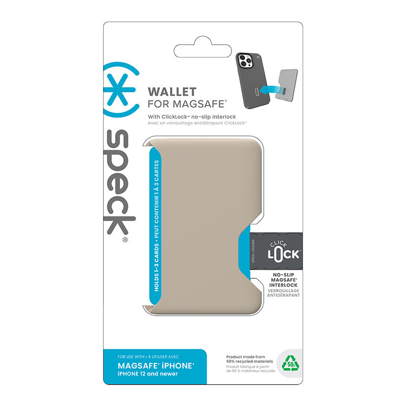 Speck ClickLock Wallet For MagSafe - Magnetinė MagSafe piniginė (Pastelinis ąžuolas)