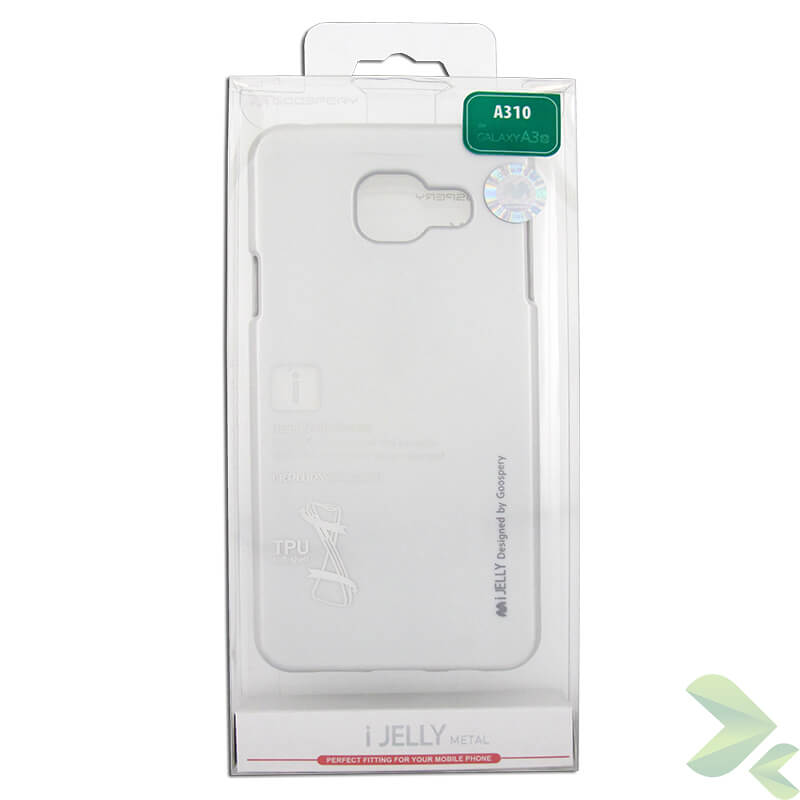 Mercury I-Jelly – dėklas Samsung Galaxy A3 (2016) (sidabrinis)