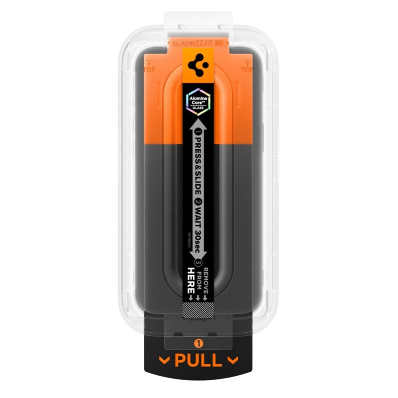 Spigen GLAS.TR EZ Fit Pro Privacy - Grūdintas stiklas privatumui, skirtas iPhone 17 Pro Max / 16 Pro Max