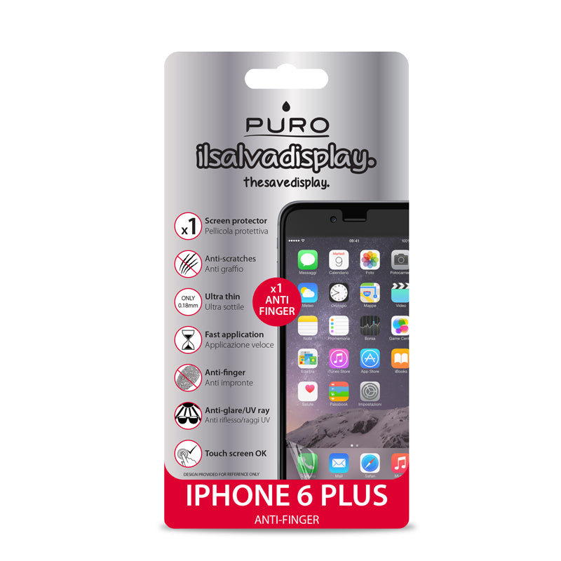 PURO Matinė apsauginė ekrano plėvelė, skirta iPhone 6s Plus / iPhone 6 Plus