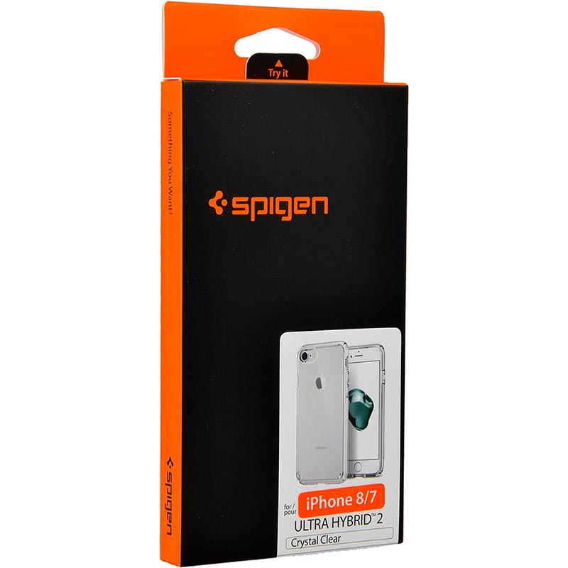 Spigen Ultra Hybrid – dėklas skirtas iPhone SE 2022 / SE 2020 / 8 / 7 (skaidrus)
