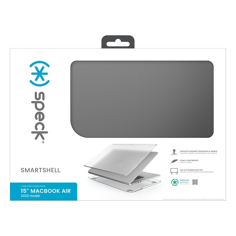 Speck SmartShell – dėklas MacBook Air 15" (M5/M4/M3/M2/2026-2023) (Obsidian)