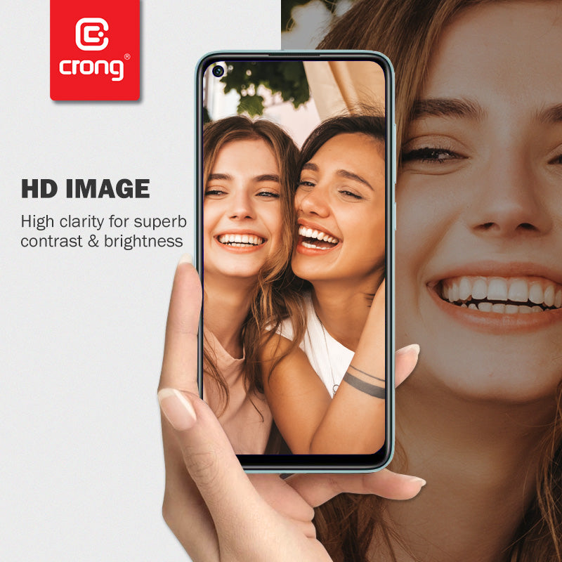 Crong 7D Nano lankstus stiklas - 9H hibridinis stiklas visam Xiaomi Mi 10 Lite ekranui
