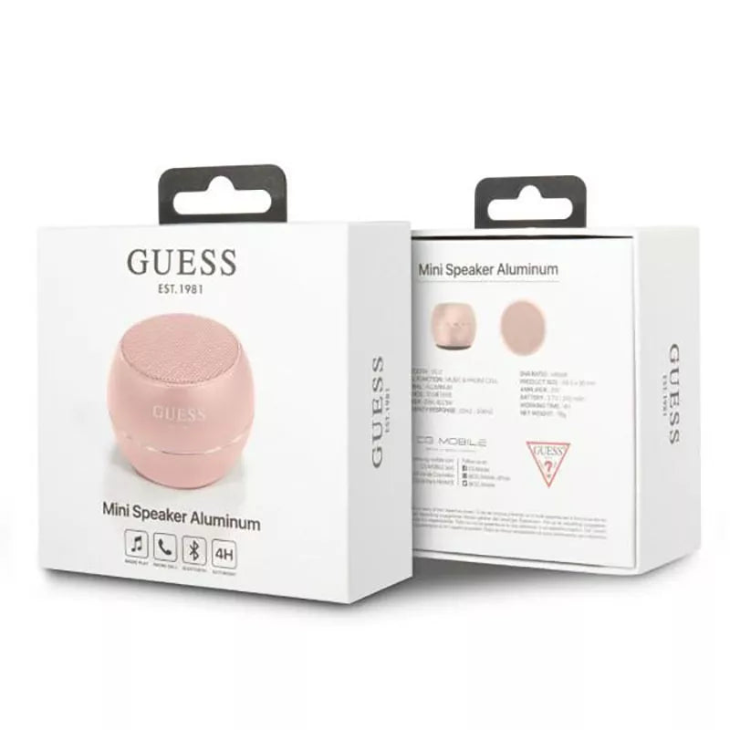 Guess Mini Bluetooth garsiakalbis 3W 4H (rožinis)