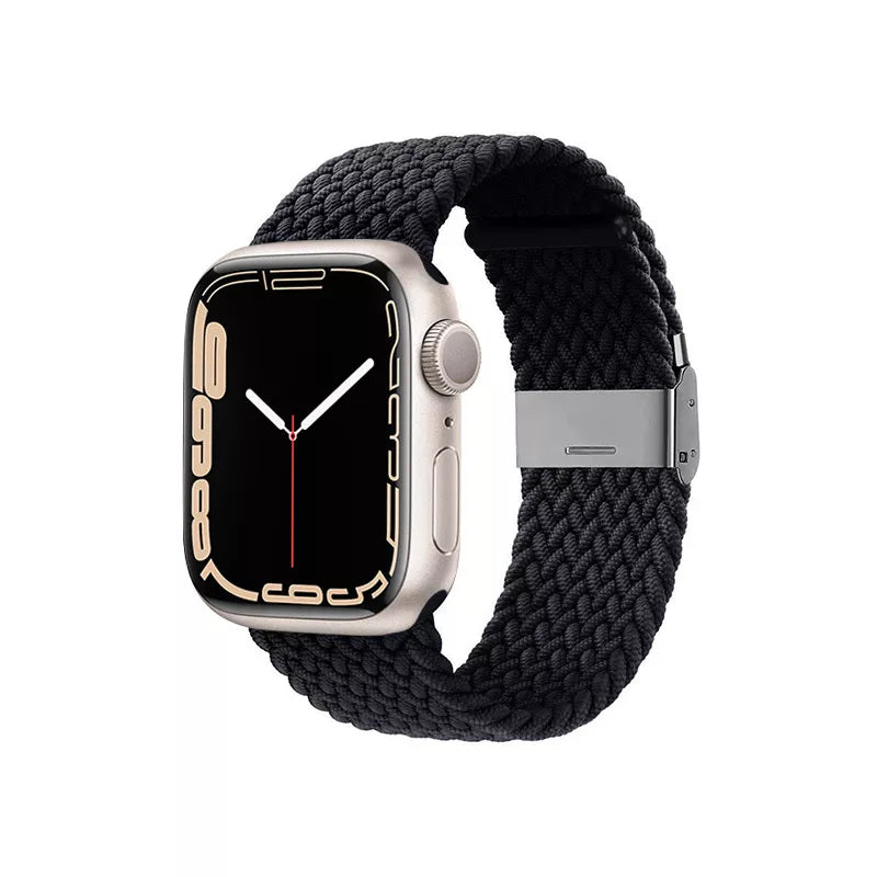 Crong Wave Band – Pintinė apyrankė, skirta „Apple Watch“ 38/40/41/42 mm (grafito)