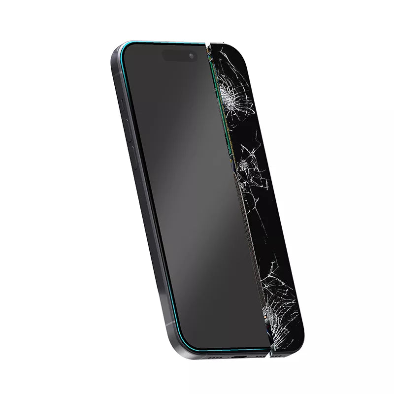 "Crong 7D Nano Flexible Glass" - visiškai dengianti hibridinė ekrano apsauga 9H "iPhone 14 Pro