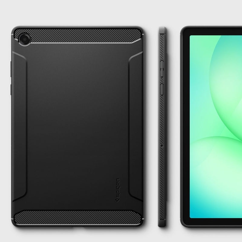 Spigen Rugged Armor - Dėklas, skirtas Samsung Galaxy Tab A11+ 11" X230 / X235 / X236 (Matinis juodas)