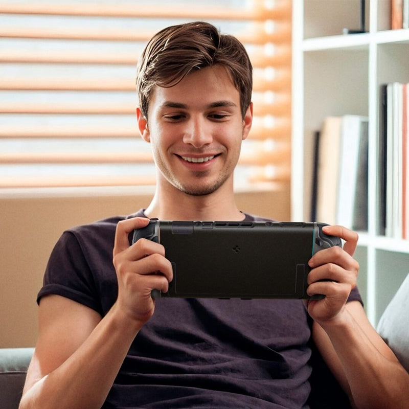 Spigen Nano Pop - Dėklas Nintendo Switch 2 (Juodasis sezamas)