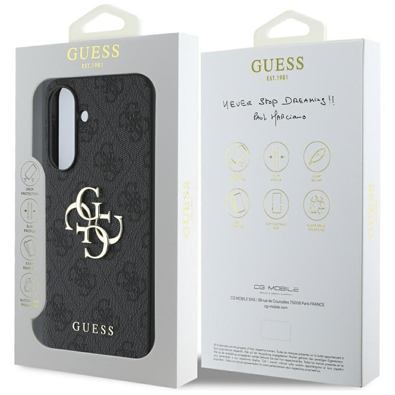 Guess Big 4G Logo Classic Logo – dėklas, skirtas Samsung Galaxy A36 5G (juodas)