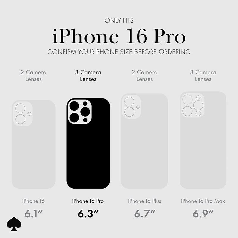 Kate Spade New York Protective MagSafe – dėklas iPhone 16 Pro (City Leopard)