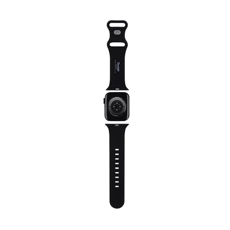 Hello Kitty silikoninis Kitty Head – dirželis Apple Watch 38/40/41 mm (juodas)