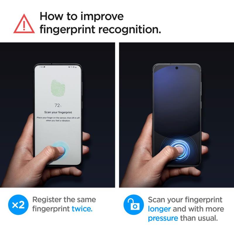 Spigen GLAS.TR EZ FIT 2 vnt. – Grūdintas stiklas skirtas Samsung Galaxy A56 5G / S24 FE (2 vnt.)